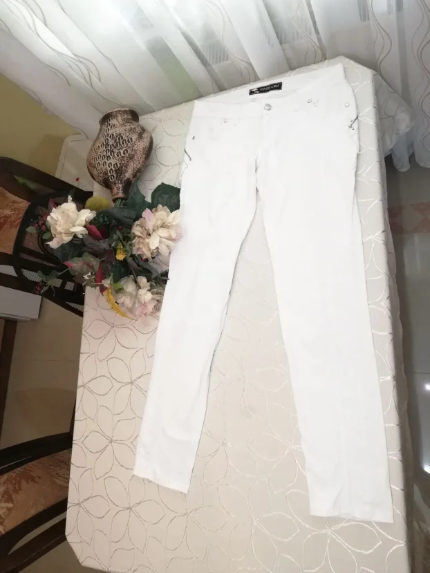 bele ženske plitke pantalone BINNY GIRLvel.40