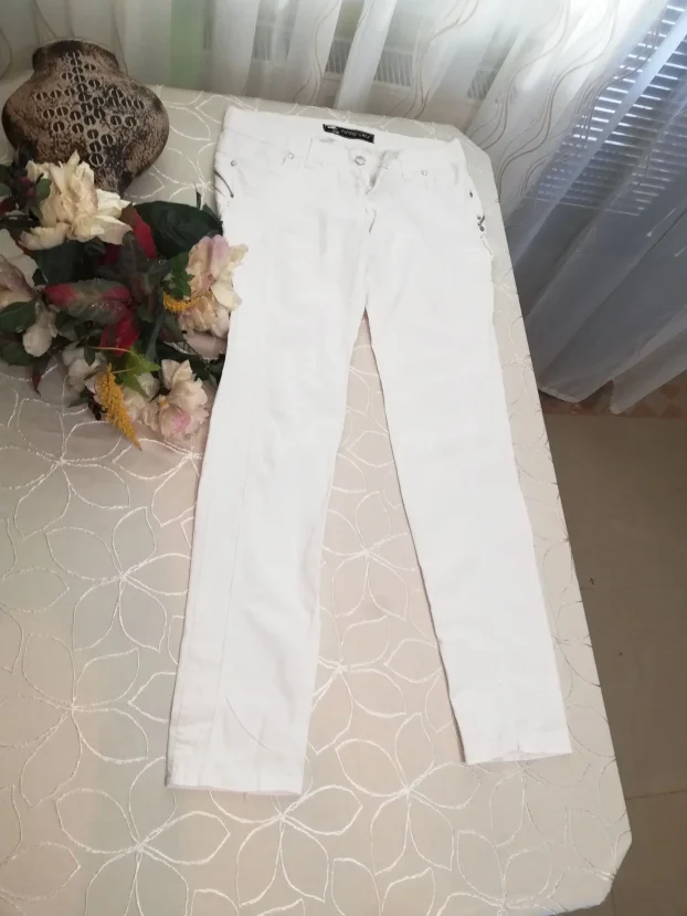 bele ženske plitke pantalone BINNY GIRLvel.40