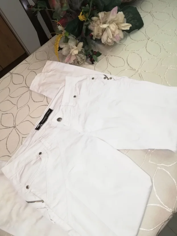 bele ženske plitke pantalone BINNY GIRLvel.40