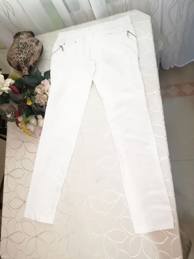 bele ženske plitke pantalone BINNY GIRLvel.40