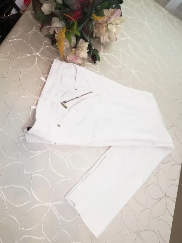 bele ženske plitke pantalone BINNY GIRLvel.40