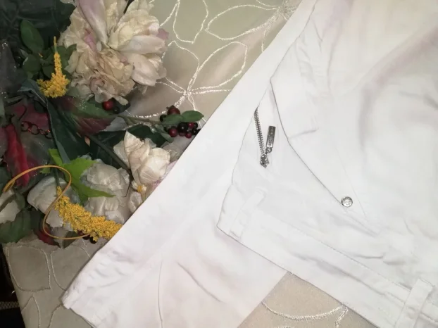 bele ženske plitke pantalone BINNY GIRLvel.40