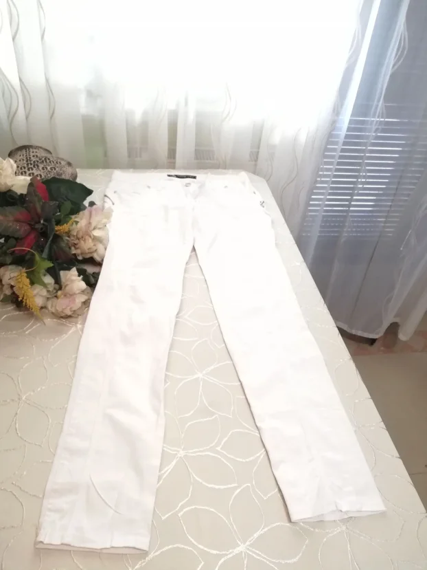 bele ženske plitke pantalone BINNY GIRLvel.40