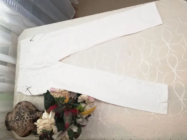 bele ženske plitke pantalone BINNY GIRLvel.40