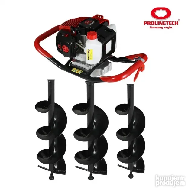 Bušač rupa ProLineTech 62cc sa tri burgije +RACUN!