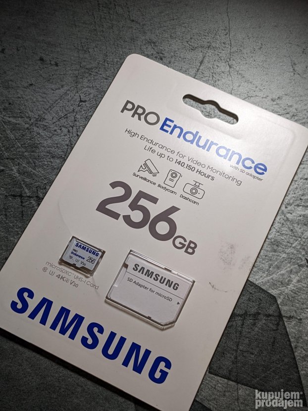 Samsung Pro Endurance 256gb Micro SD Card NOVO Original KupujemProdajem