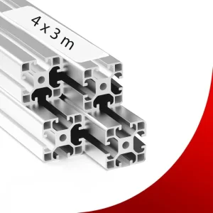 Aluminijumski profil CLAK 40x40x3000mm-SET