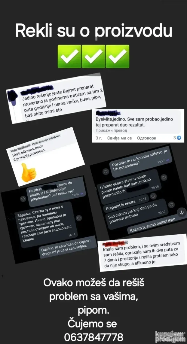 ByeMite (Bajmit) protiv vaši i spoljnjih parazita (kokoške)
