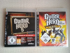 PS3 - Guitar Heroes - 5 i Guitar Heroes - World Tour - NOVO