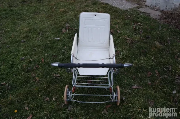 Vintage starinska decija kolica plava 1960e