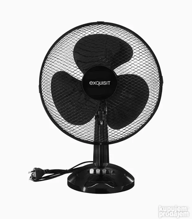 Exquisit VT 34063 sw ventilator, 35W, 3 nivoa snage, crna