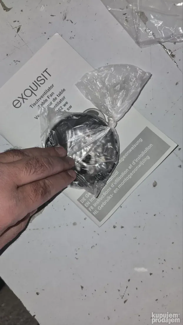Exquisit VT 34063 sw ventilator, 35W, 3 nivoa snage, crna
