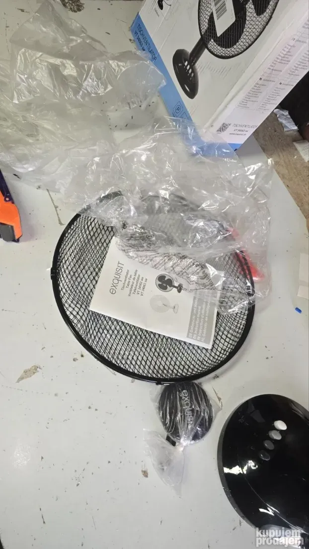 Exquisit VT 34063 sw ventilator, 35W, 3 nivoa snage, crna