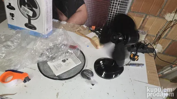 Exquisit VT 34063 sw ventilator, 35W, 3 nivoa snage, crna