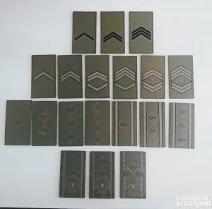 Vojni cinovi VS za uniformu m10 komplet