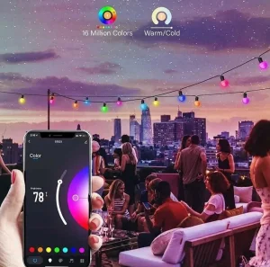 Lampice rgb 10 m povezivanje app