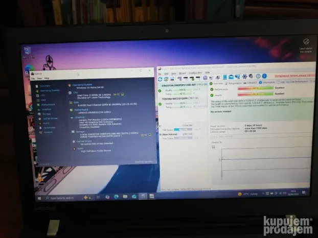 Lenovo 15,6"FHD i3-6006u Radeon530 8GB DDR4 SSD+HDD 1h+ bat.