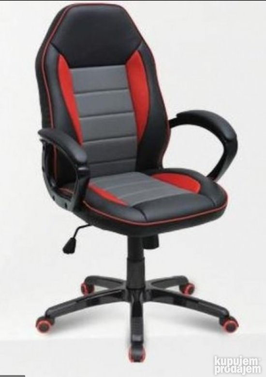 Gaming Stolica crveno siva ( Besplatna Postarina )