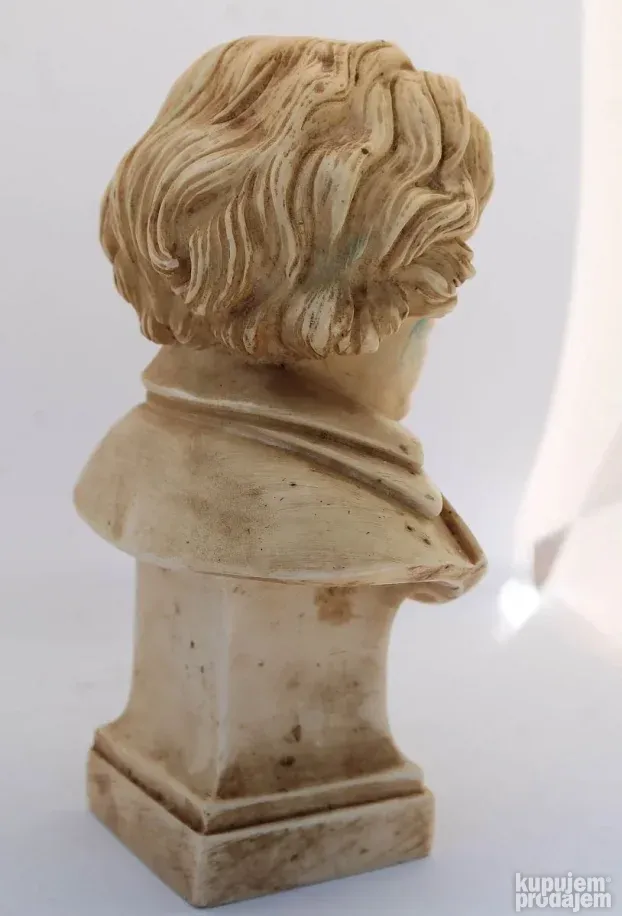 BETOVEN Vintage Figuralna statua od italijanskog alabastera