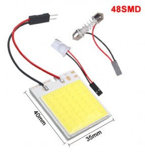 COB led sijalica samolepljiva 2 adaptera 6W 48led