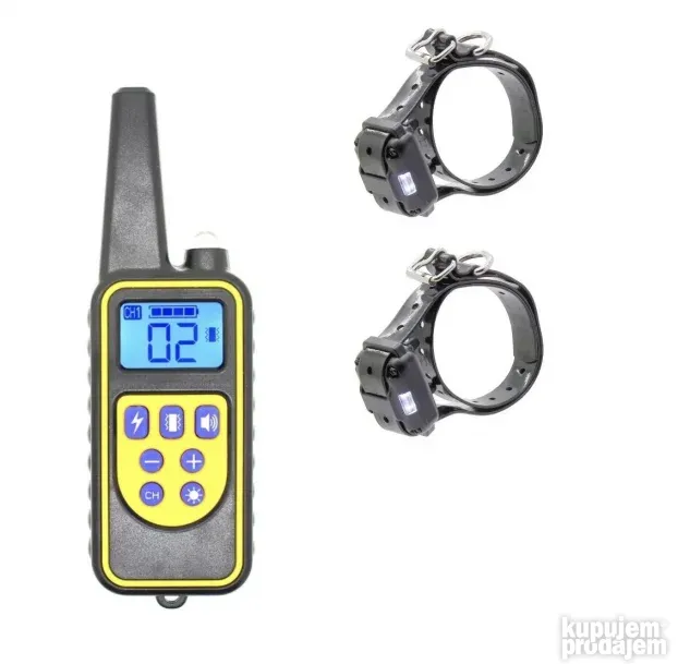 Ogrlica za DVA PSA ogrlica za dresuru za 2 psa Teletakt 800m