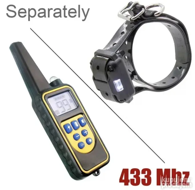 Ogrlica za DVA PSA ogrlica za dresuru za 2 psa Teletakt 800m