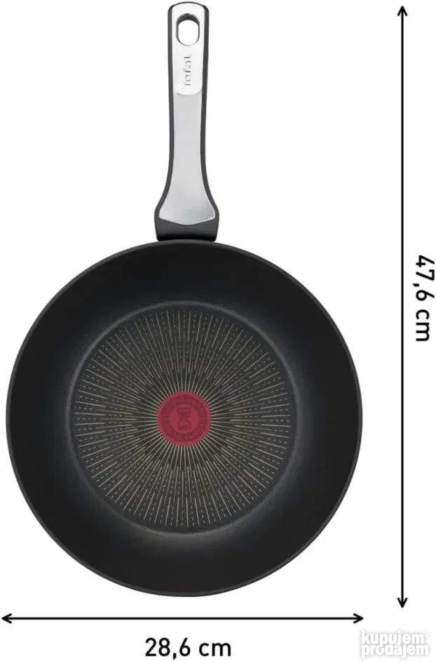 Tefal G25919AZ Titanium Unlimited wok, 28cm, indukcija