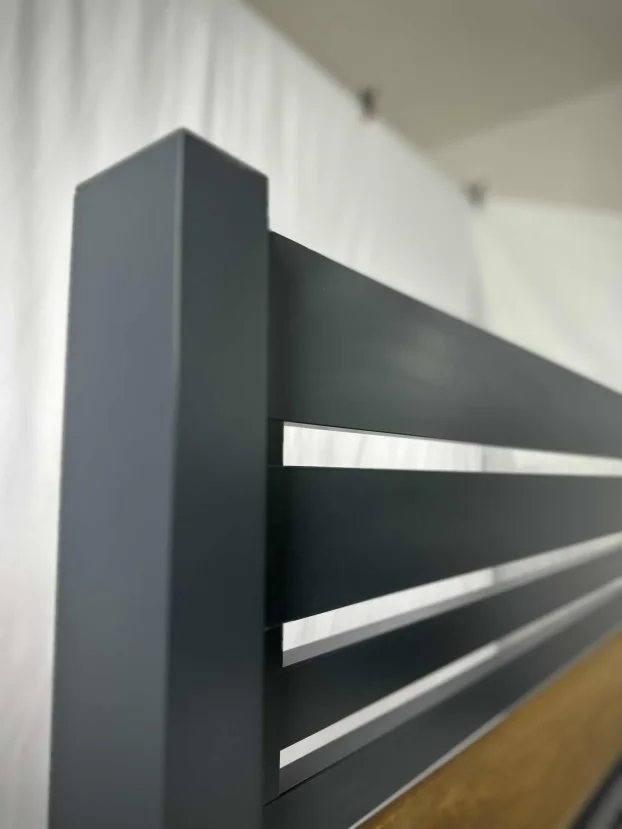 Segment panelne ograde 100x90, antracit i drvo dekor