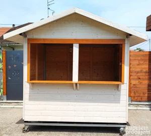 Iznajmljivanje drvenih kućica štandova