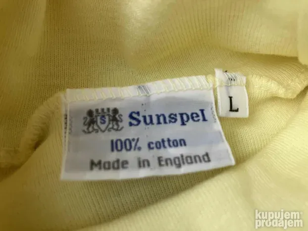 ROLKA nova 100% pamučna, Sunspel, žuta,made in England,br. L