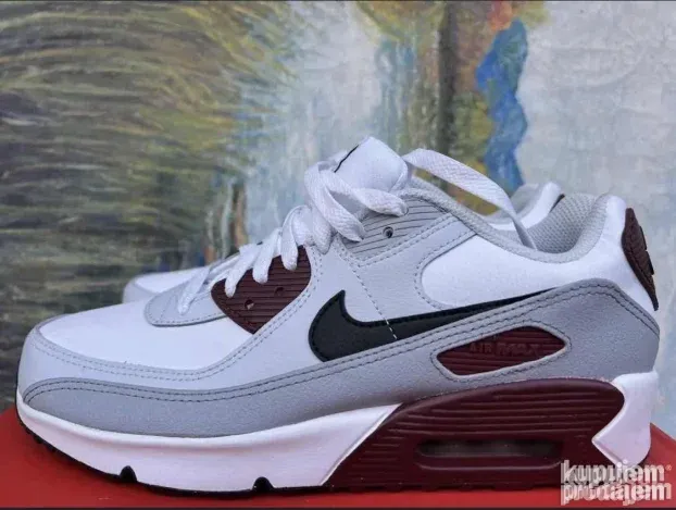 Air Max 90 Leather GS 'Platinum Dark Team Red' snizeno!