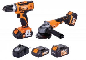 Aku brusilica VLN 3220+bušilica VLN 4320 SET FUSE Villager