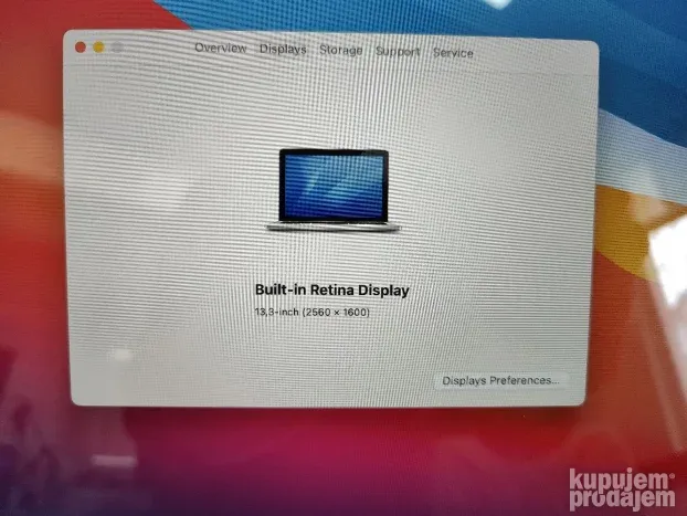 Macbook PRO 13 2014 RETINA Core i5 8gb 256ssd Big Sure