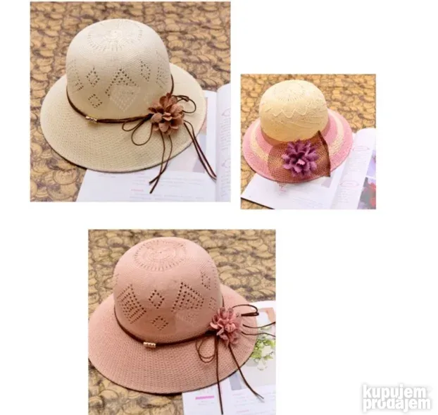 Flower Hat - Elegantni letnji ženski šešir