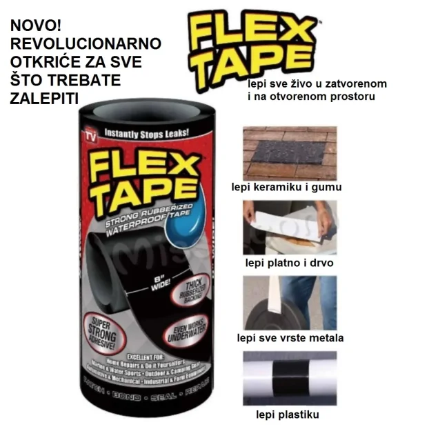 Flex Tape traka ORIGINAL za bazene , drvo, metal 20cm