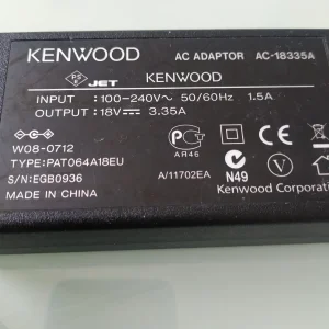 AC/DC Adapter Kenwood ( 18V 3.35A 60W)