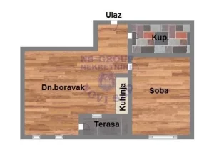 Podbara, 2.0 dvosoban, 42 m²