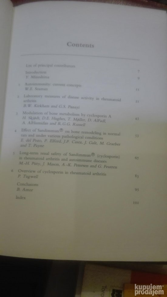 Autoimmunity Rheumatoid Arthritis and Cyclosporin A