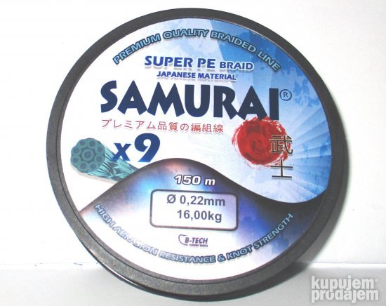 Samurai Braid 9X 150 m (0,14- 0,50mm)