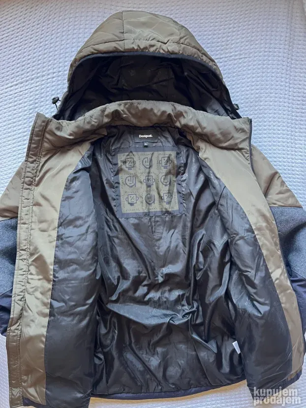 DESIGUAL ORIGINAL NOVA muska braon teget vunena jakna XL