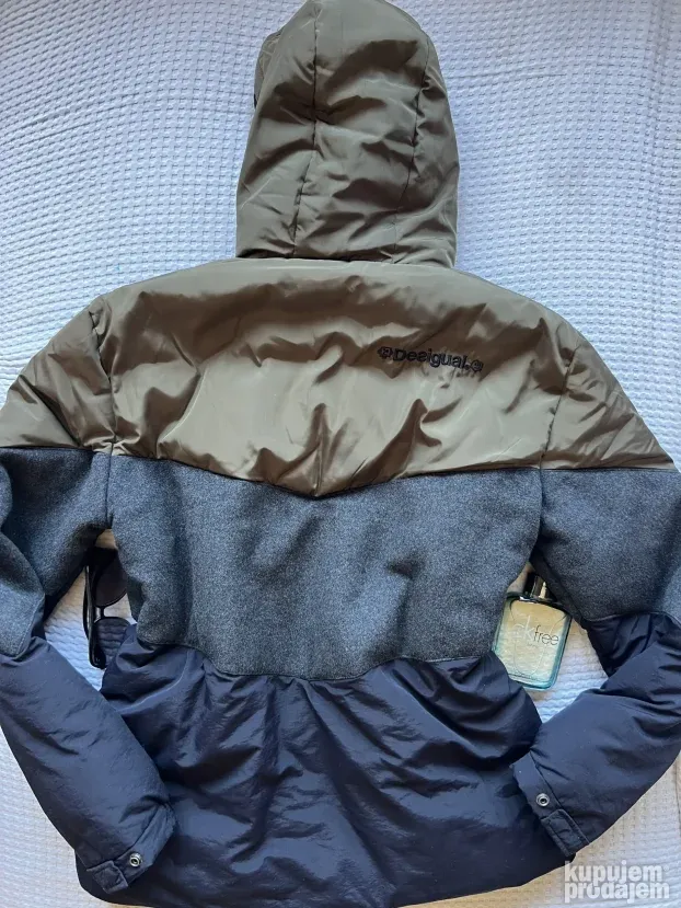 DESIGUAL ORIGINAL NOVA muska braon teget vunena jakna XL