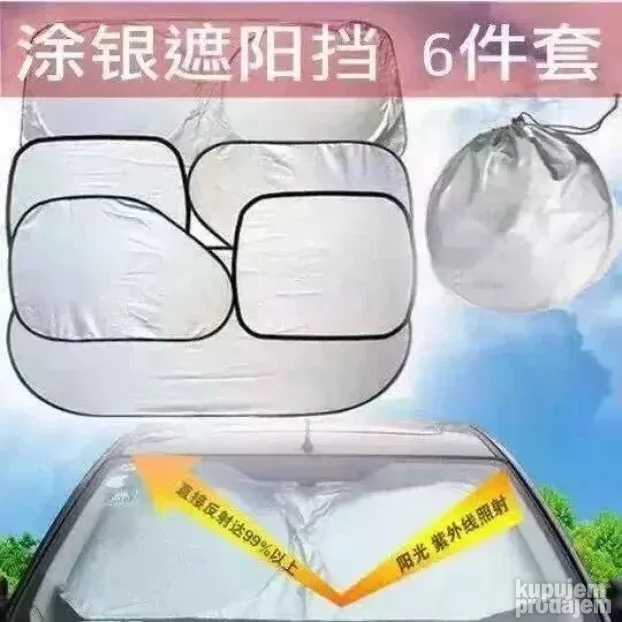 Set 6 auto stitnika od sunca