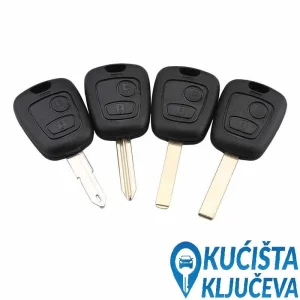Kuciste kljuca za Peugeot i Citroen vozila 2 tastera