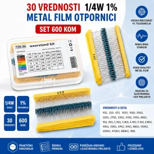Set otpornika 600 komada u kutiji