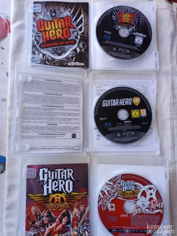 PS3 - 2 Guitar Heroes Igre