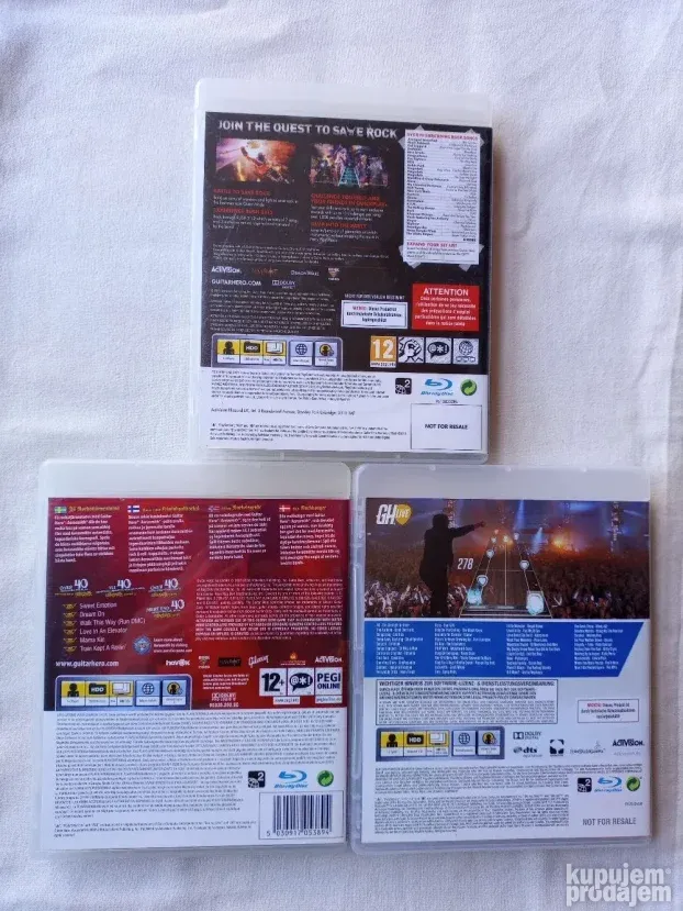 PS3 - 2 Guitar Heroes Igre