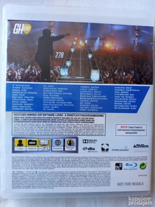 PS3 - 2 Guitar Heroes Igre
