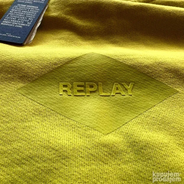 REPLAY ORIGINAL NOV zeleni oversajz duks XS S etiketa poklon