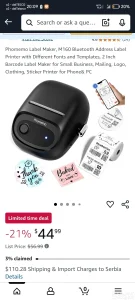 Bezicni stampac Portable label maker phomemo m 160