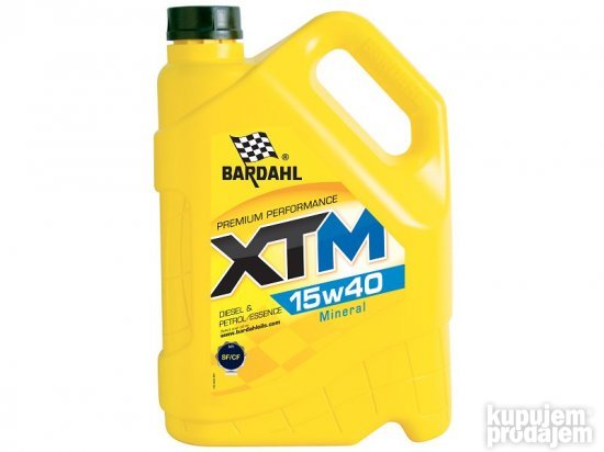 Bardahl xtm 15w40 mineralno auto ulje 5L